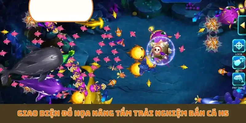 Giao diện đồ họa nâng tầm trải nghiệm bắn cá H5