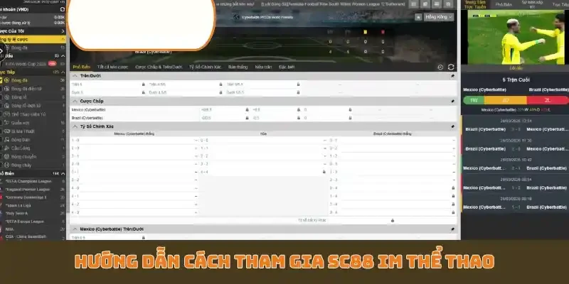 Hướng dẫn cách tham gia SC88 IM Thể Thao