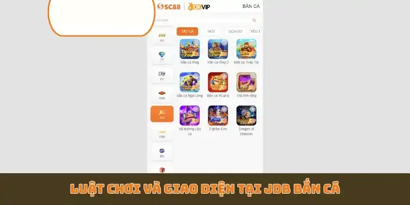 Luật chơi và giao diện tại JDB bắn cá