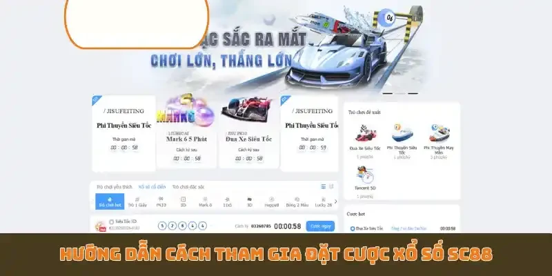 Hướng dẫn cách tham gia đặt cược xổ số SC88