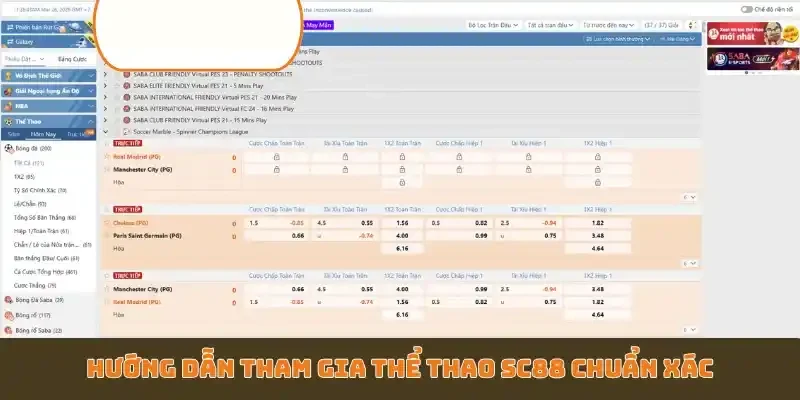 Hướng dẫn tham gia thể thao SC88 chuẩn xác