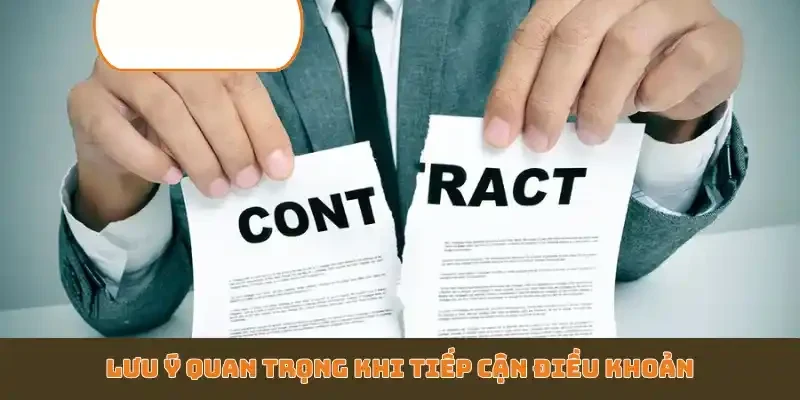 Lưu ý quan trọng khi tiếp cận điều khoản