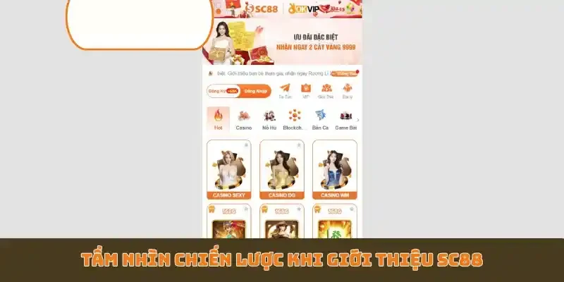 Tầm nhìn chiến lược khi giới thiệu SC88